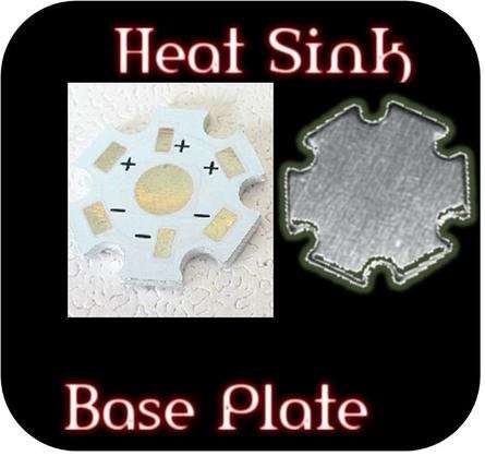 1W/ 3W High Power LED chip Heat Sink Aluminium Base plate star type *** Free Shipping Option