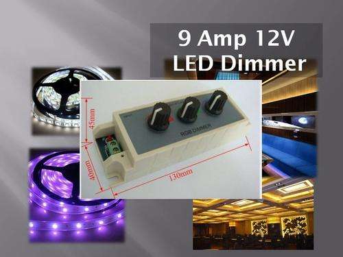 3Channel LED strip dimmer 108 Watt 12V-24V DC 9A - FREE SHIPPING OPTION