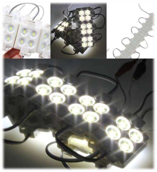 SAMSUNG 5730 Waterproof Cool White LED block modules * HEAVY DUTY * Eyeball blistering goodness!