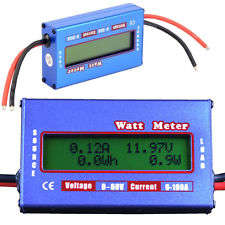 Digital LCD Display 60Vdc 100A Digital DC Watt Meter Power Analyzer