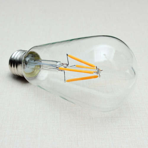 ST64 Globe LED Filament COB light bulb 4W warm white ES