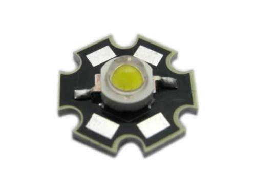 Aquamarine 3W Extreme Cool White LED chip - 20000K on heat sink base plate * Local Stock