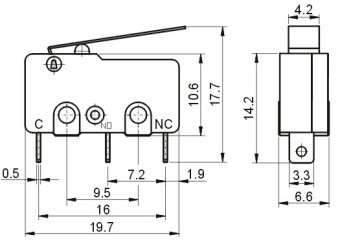 3 pin Micro Limit  Switch 250V 5A **IN STOCK**