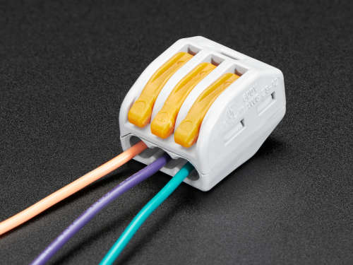 Snap-action 3-Wire Block Connector (12-28 AWG)