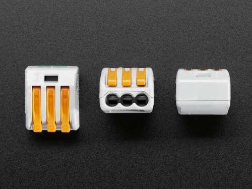 Snap-action 3-Wire Block Connector (12-28 AWG)