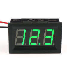 Compact GREEN Volt Meter *3.2 - 30 VDC Local Stock