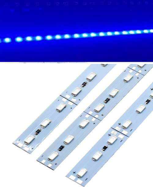 Samsung 5630 12Vdc 100cm Heavy Duty Aluminium Blue strip (450-465nm) Open IP20