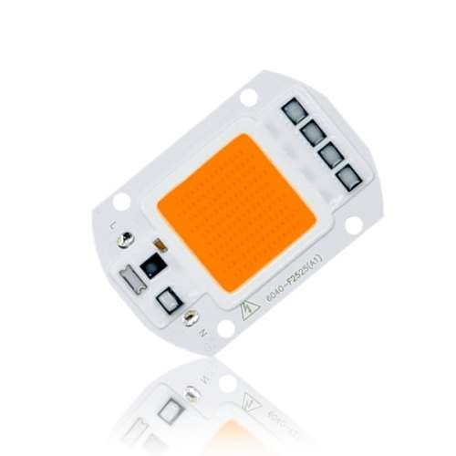 50W LED Full Spectrum Plant Grow Light 300-840nm DIY Chip AC220V  with reflector & lens* Local stock