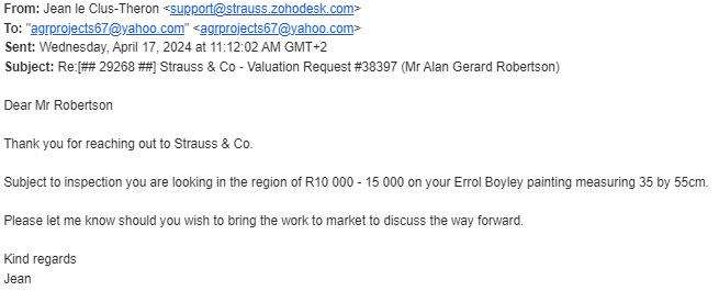 Errol Boyley painting measuring 35 by 50cm Donkey Cart