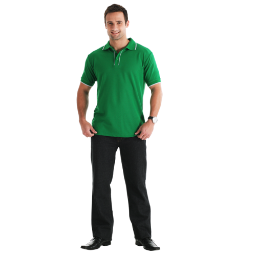 MENS PIPING GOLFER - VARIOUS COLOURS - XL TO 5 XL