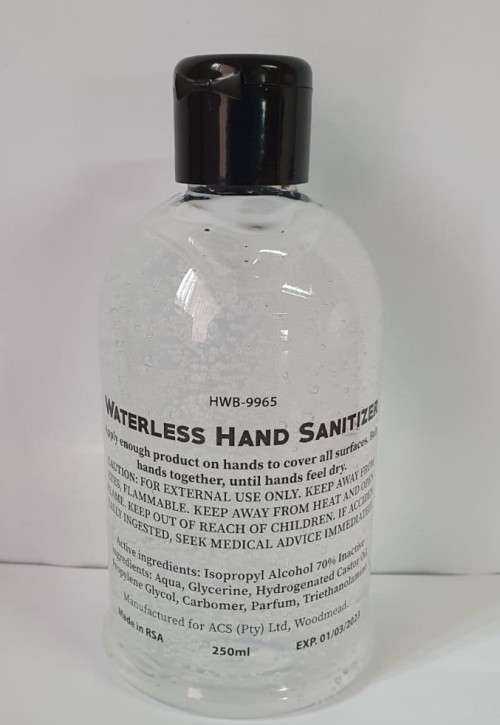 250ML Gel Hand Sanitiser