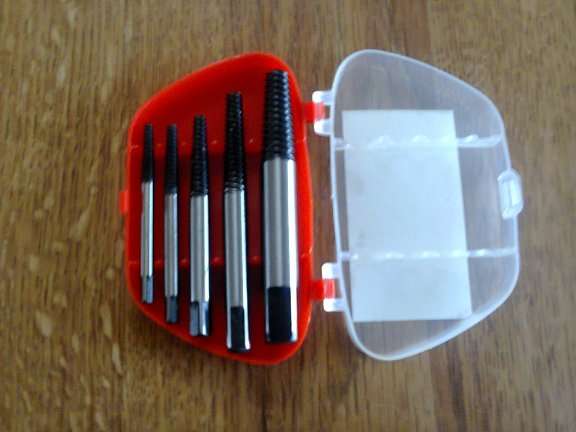 5 Piece screw extractor set