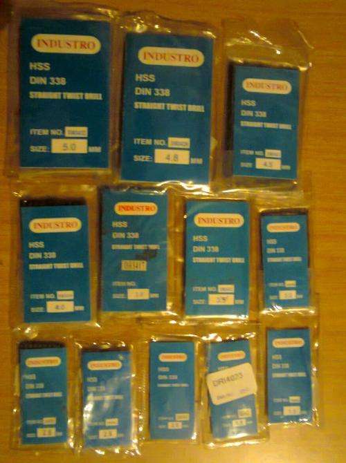 120 HSS drill bits (12 packs of 10 Drill bits)