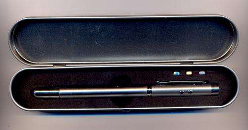 4 IN ONE PEN, Laser pointer, telescopic magnet, LED Light,