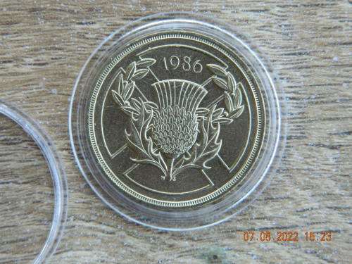 1986 -  TWO POUND  - COIN -  GREAT BRITAIN - (VERY RARE)