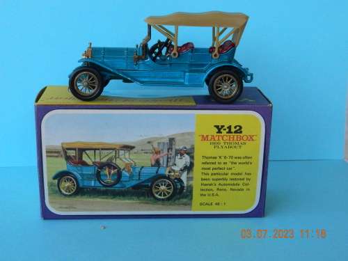 MATCHBOX -  MODELS OF YESTERYEAR  -  Y12  -  1909  THOMAS FLYABOUT