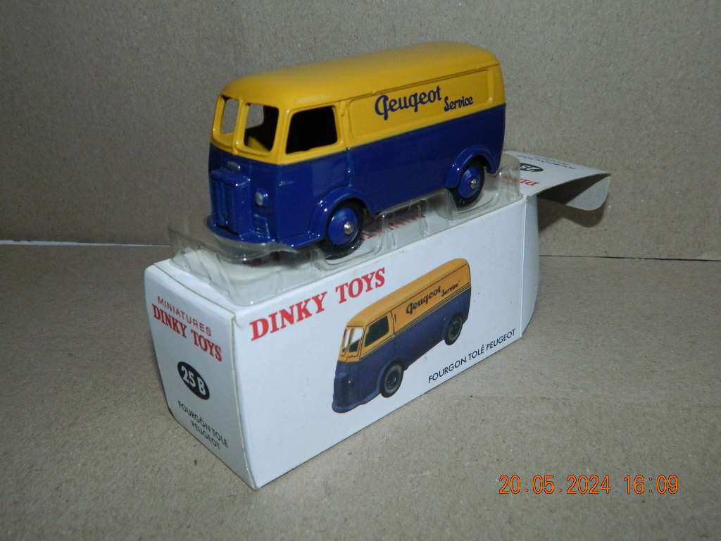 DEAGOSTINI DINKY TOYS  -  25B  -  FOURGO`N TOLE PEUGEOT