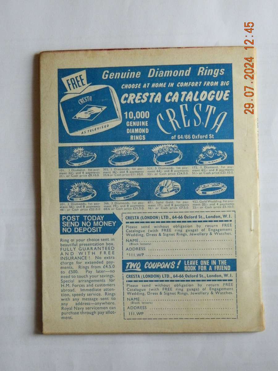 WAR PICTURE LIBRARY -  NO. 476  -   BLOOD AND THUNDER