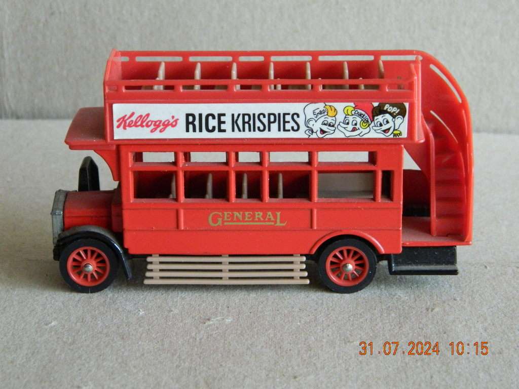 MATCHBOX -  MODELS OF YESTERYEAR  -  Y23  -  1922  - A.E.C. 'S' TYPE BUS