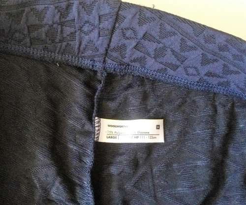 Midnight blue and black leggings Woolworths never worn