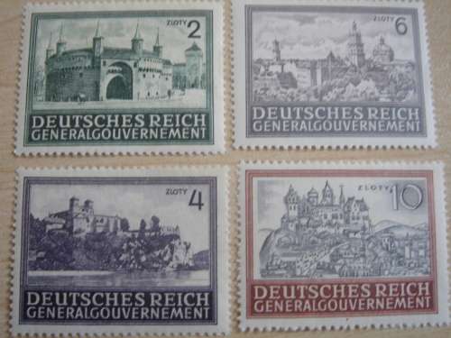 1943 Deutsches Reich General Gouvernement MiNr 113-116 MNH