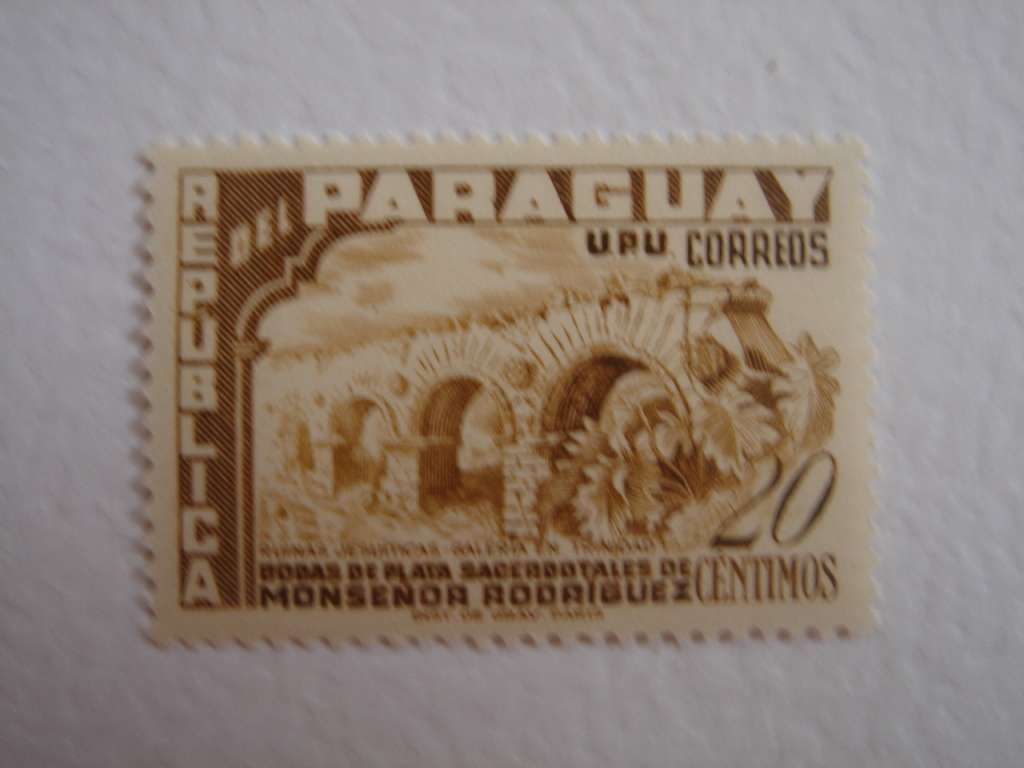 1955 Paraguay - Silver Jubilee of M. Rodriguez 20 C MNH