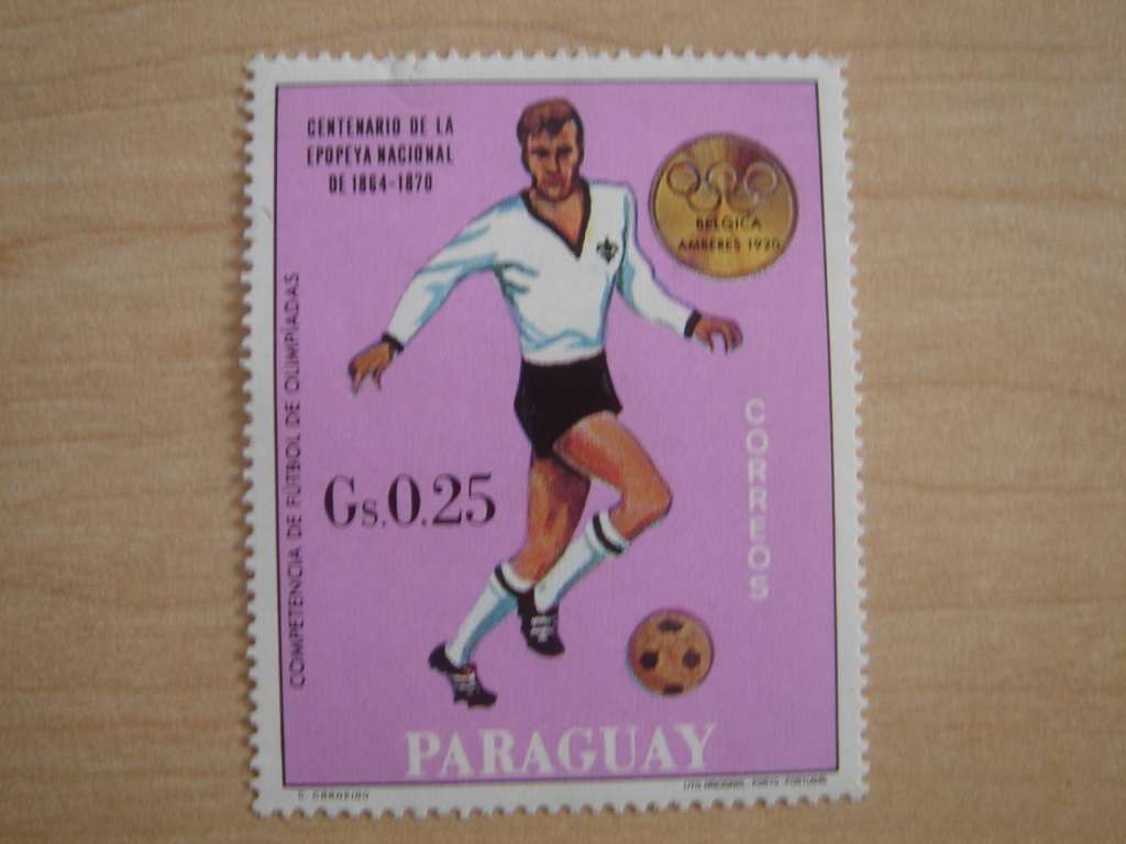 1969 Paraguay - Centenario de Futbol Gs 0.25 MNH