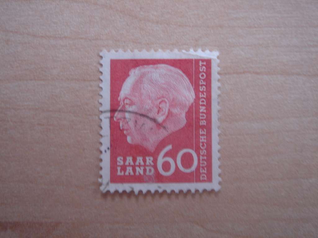 1957 Saarland MiNr 394 used, stamped