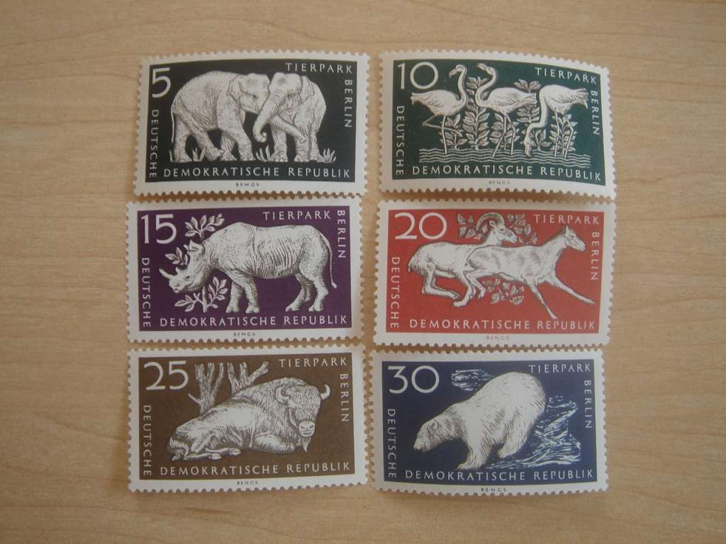 1956 DDR MiNr 551-556 MNH