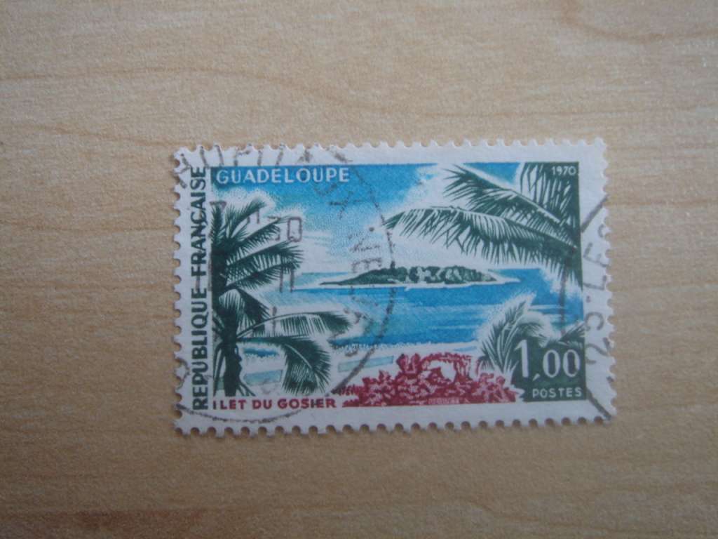 1970 France - Guadeloupe - Gosier Island 1,00 F used, stamped