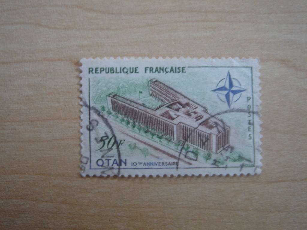 1959 France - NATO HQ Paris 50 F used, stamped