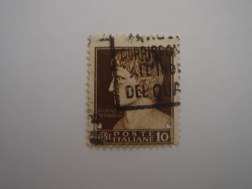 1929 Italia - Augustus 10 Cents used stamped