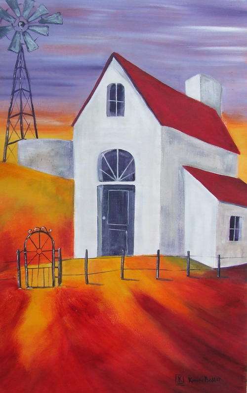 Original painting by Kareni Bester - Acrylic on canvas - 560x340mm