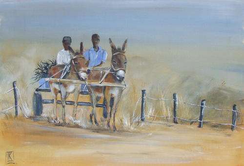 Original painting by Kareni Bester - Acrylic on canvas - 430x280mm