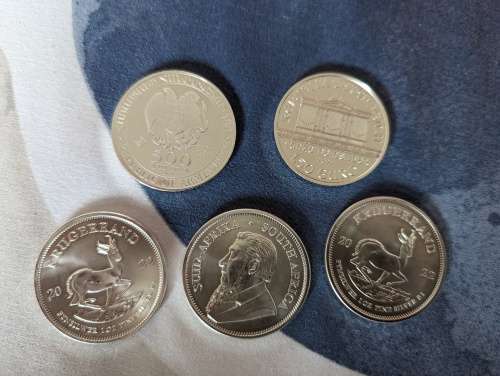 1oz Silver Kruger Rand`s for Sale