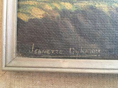 JEANETTE DYKMAN- OIL ON BOARD - LANDSCAPE