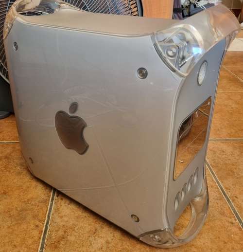 Apple PowerMac G4 tower.