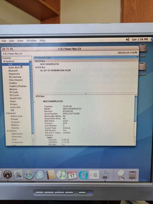 Apple PowerMac G4 tower.