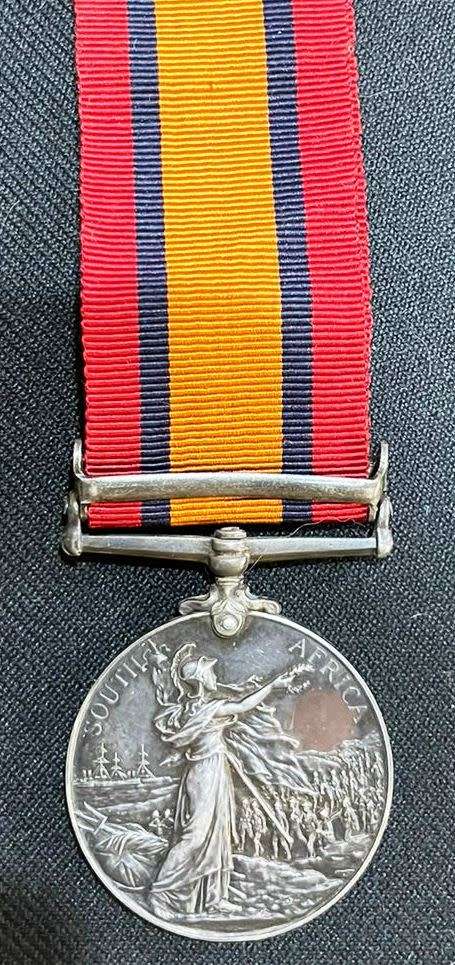 Queen South Africa Medal (QSA) to 742 Tpr T Mawlen Johannesburg Mounted Rifles