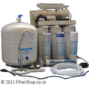 Under the counter Reverse Osmosis (RO) with booster pump (5 stage)