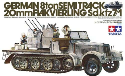 Tamiya 1/35 German 8ton Semitrack w/20mm Flakvierling Sd.Kfz. 7/1