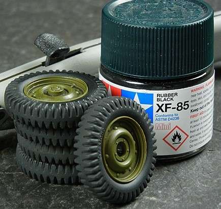 Tamiya XF-85 Rubber Black Mini Acrylic 10ml
