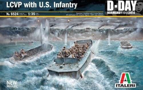 Italeri 1/35 LCVP with US Infantry with 28 Figures