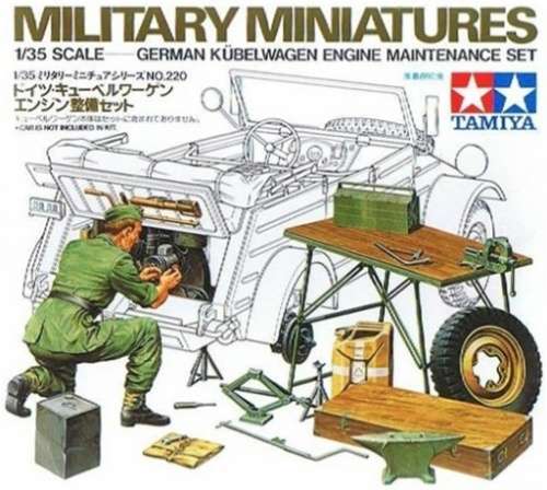 Tamiya 1/35 Kubelwagen Engine Maintenance Set