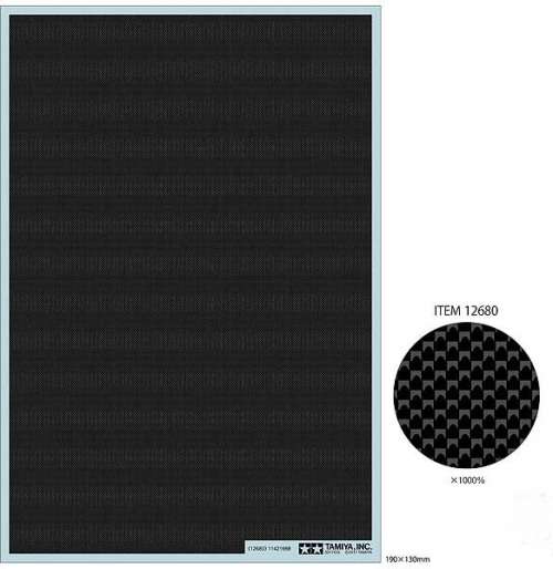 Tamiya Carbon Pattern Decal Set - Plain Weave/Extra Fine