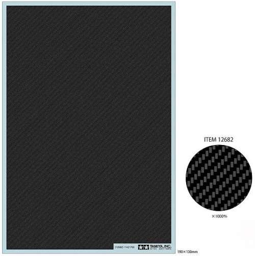 Tamiya Carbon Pattern Decal Set - Twill Weave/Extra Fine