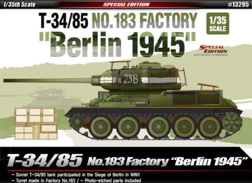 Academy 1/35 T34/85 No.183 Factory "Berlin 1945"