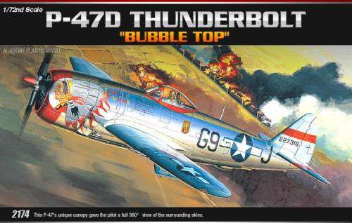 Academy 1/72 P-47D "Bubble Top''