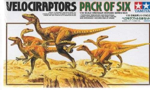 Special - Tamiya 1/35 Velociraptors - Pack of Six