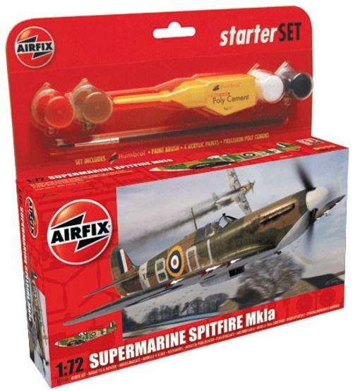 AIRFIX 1/72 Supermarine Spitfire MkIa Starter Set